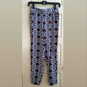 HM Divided elastic waisted printed pants, Size 4